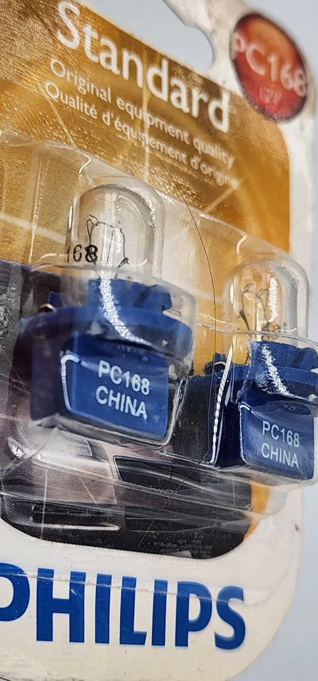 Philips PC168B2 Panel de instrumentos estándar Lámpara Bombilla PC168 - PAQUETE DE 2 Foto 2 de 3