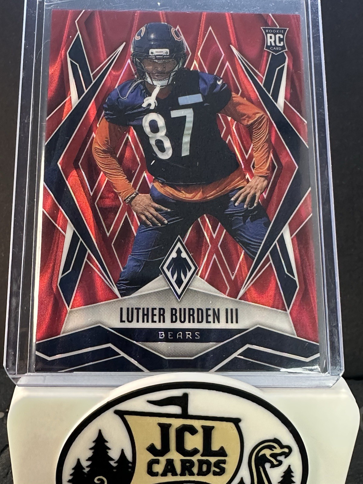2025 Panini Phoenix - Luther Burden III #196 Red Seismic /99 (RC)