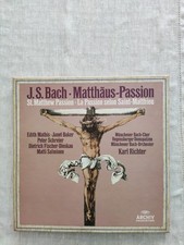 Bach - Matthäus-Passion, RICHTER, MATHIS, DIESKAU, 4 LP Box, DGG Archiv, STEREO