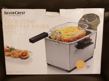 Silver Crest: Cool Zone Deep Fat Fryer, 3.6 Litre Oil Capsity, Colour: Silver.