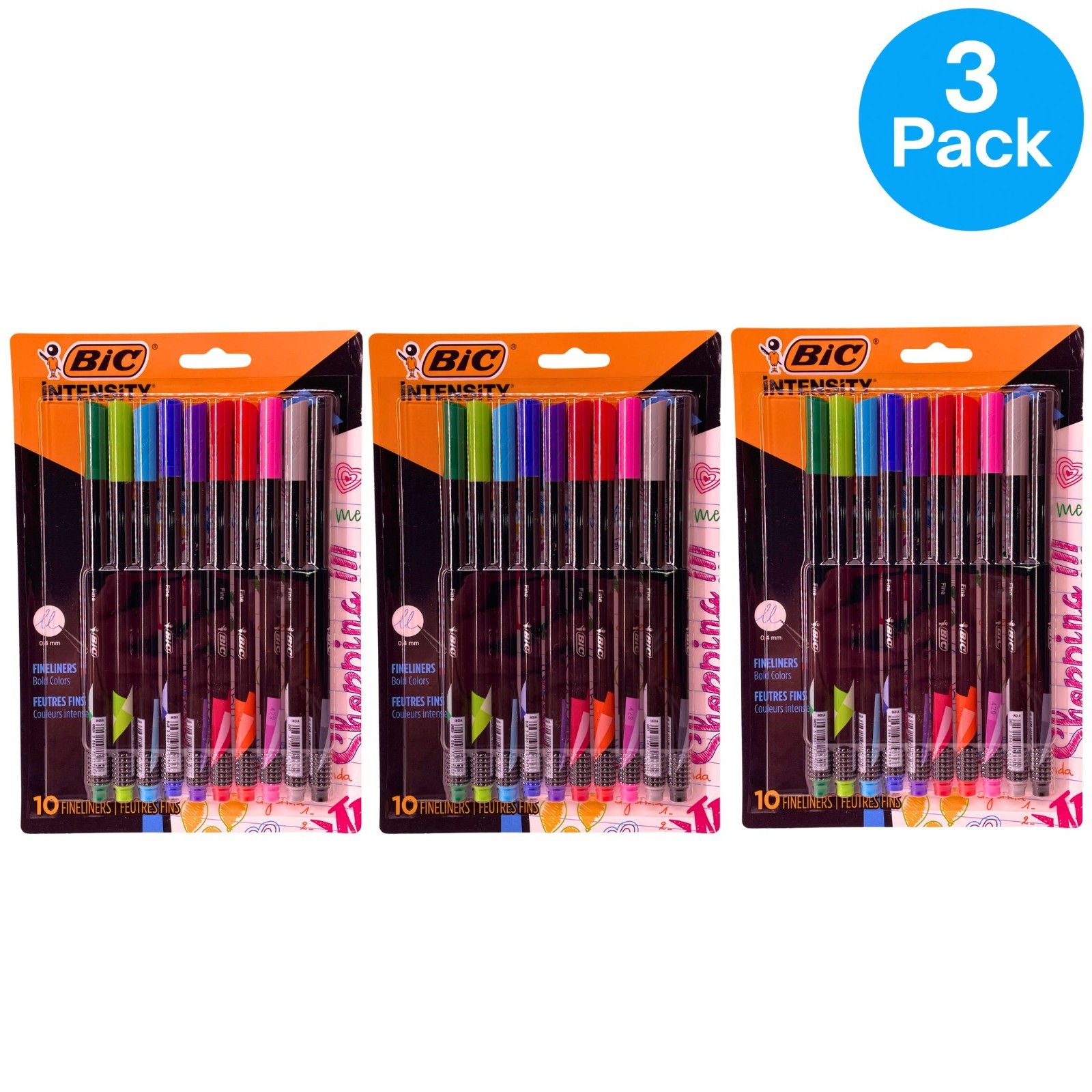 0.4mm Assorted Colors 10 Count 3 Pack New