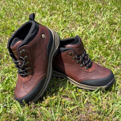 Timberland Backroad Hiker Mid Waterproof Boots Brown Leather Boys Size 3 22713