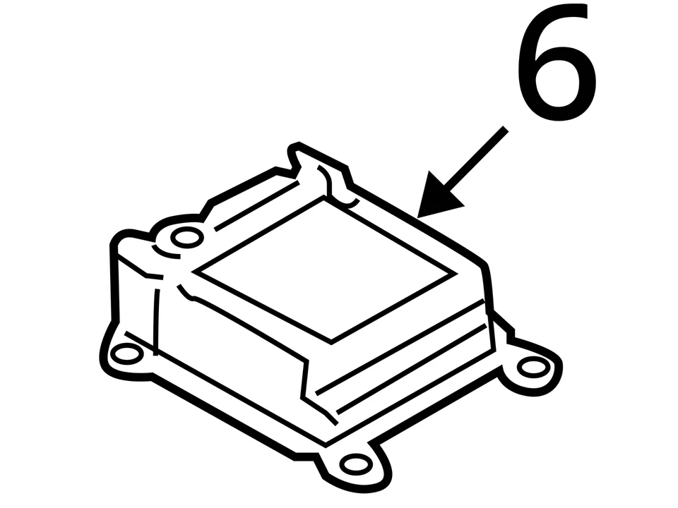 System Restraint Bag Module  Center Console Coupe Fits 13-16 GENESIS 6817269 - Image 4 of 4
