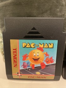 Nintendo NES Games Lot PACMAN and MS. PAC-MAN Tengen Cartridges Untested