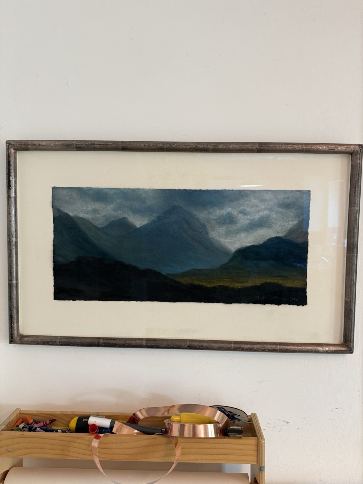 Matthew Draper Pastel On Paper Original Signed Painting Scottish Landscape RARE