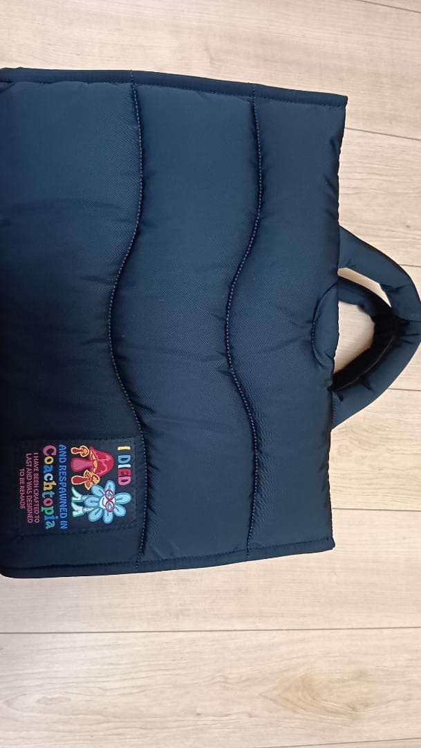 Coachtopia Loop Tote Recycled Polyester Wavy Quil… - image 1