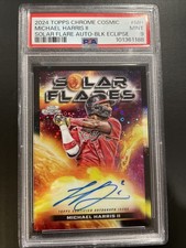 2024 Topps Chrome Cosmic Michael Harris II Solar Flare Auto Black /10 