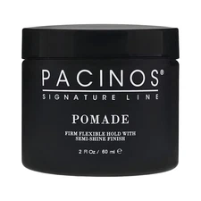 Pacinos Signature Pomade, Strong Hold Natural Finish, 2 oz – All Hair Types