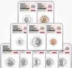 1776-2026 S Silver Proof 10-Coin Set PF70 NGC FDOI 250th Label - IN HAND — photo 3