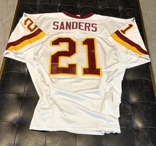 Deion Sanders Auth Vintage Adidas Washington Redskins 2000 Game Issued Jersey 52
