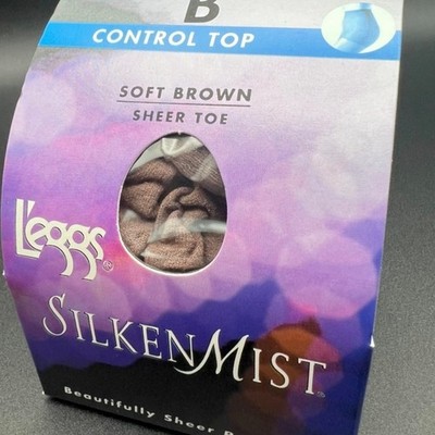 Leggs L'eggs Pantyhose Control Top SILKEN MIST SOFT BROWN Size B 202 11 NIB