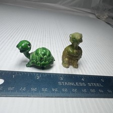 2 VINTAGE KINDER SURPRISE FERRERO TAPSI TURTLES FIGURES