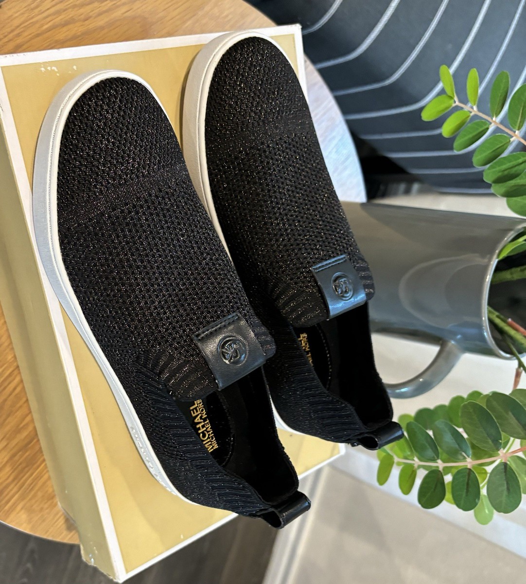 New MICHAEL MICHAEL KORS Women's Juno Knit Slip-On Sneakers