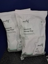 2 Packs Motif Medical Breastmilk 8oz Storage Bags 200 