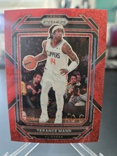 2022-23 Panini Prizm TERANCE MANN #137 Red Sparkle Prizm SSP-LA Clippers