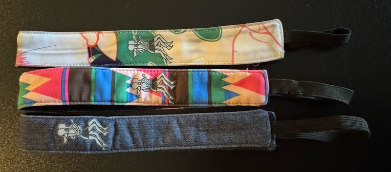 Lot 3 Running Skirts Sports Hair Band No NON Slip HeadbandS Denim Tropical Run