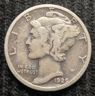 1929-S Mercury Dime 90% Silver