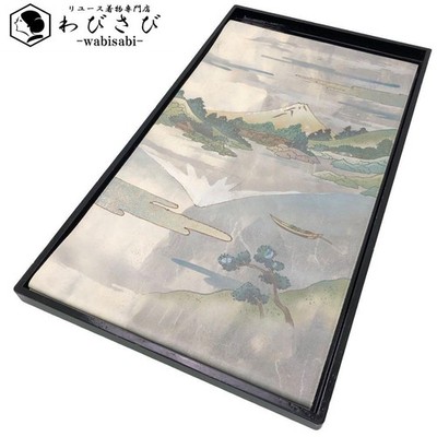 FUKURO OBI NISHIJIN Keiji Nomura CERTIFICATE mother-of-pearl inlay Mount O-4374