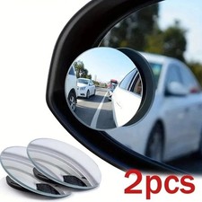 2x Blind Spot Mirror Rear Side View Towing Car Van Motorcycle Adjust Wide Angle
