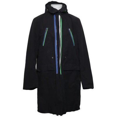 Raf Simons, Parka, Herren, Größe: 48, Schwarz, Polyester/Viskose, Einfarbig #Hgs