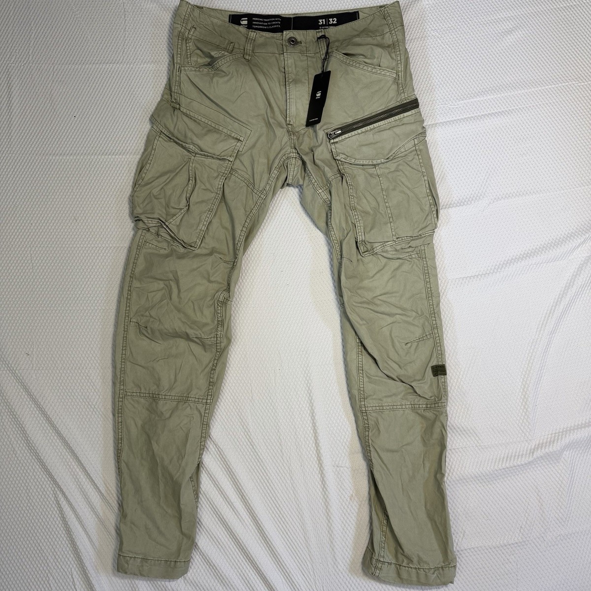 G Star Raw Rovic Zip 3D Regular Tapered Cargo Pants Canvas