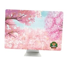 27-inch monitor dust cover, elastic polyester sunshade, 26" 27" 28" 29" Pink