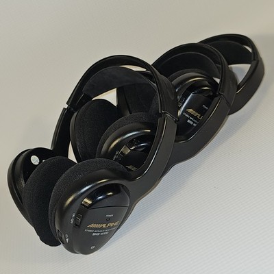 Alpine SHS-N100 Single Source Wireless IR Headphone LOT OF 3 FOR PARTS CORROSION