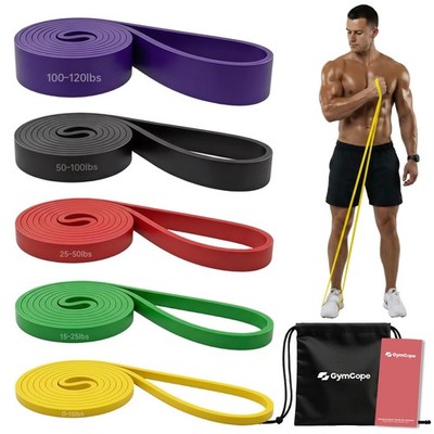 Pull Up Resistance Bands Set 3/4/5 Pack, Heavy Duty Exercise Bands for Men & ...