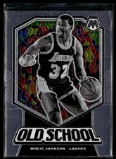 2019-20 Panini Mosaic #16 Magic Johnson Old School Lakers Basketball Card 1203B