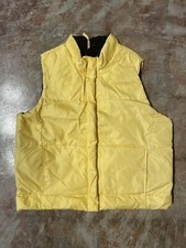 Vintage Gap 1999 The Warmest Vest Down Puffer Vest in Yellow Women's Sz L