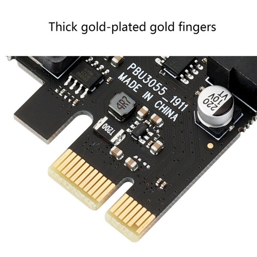 PCI-E to 2 Port USB 3.0 Adapter 5Gbps PCI-E Expansion Card with 19Pin Connector - 第 3/8 張圖片