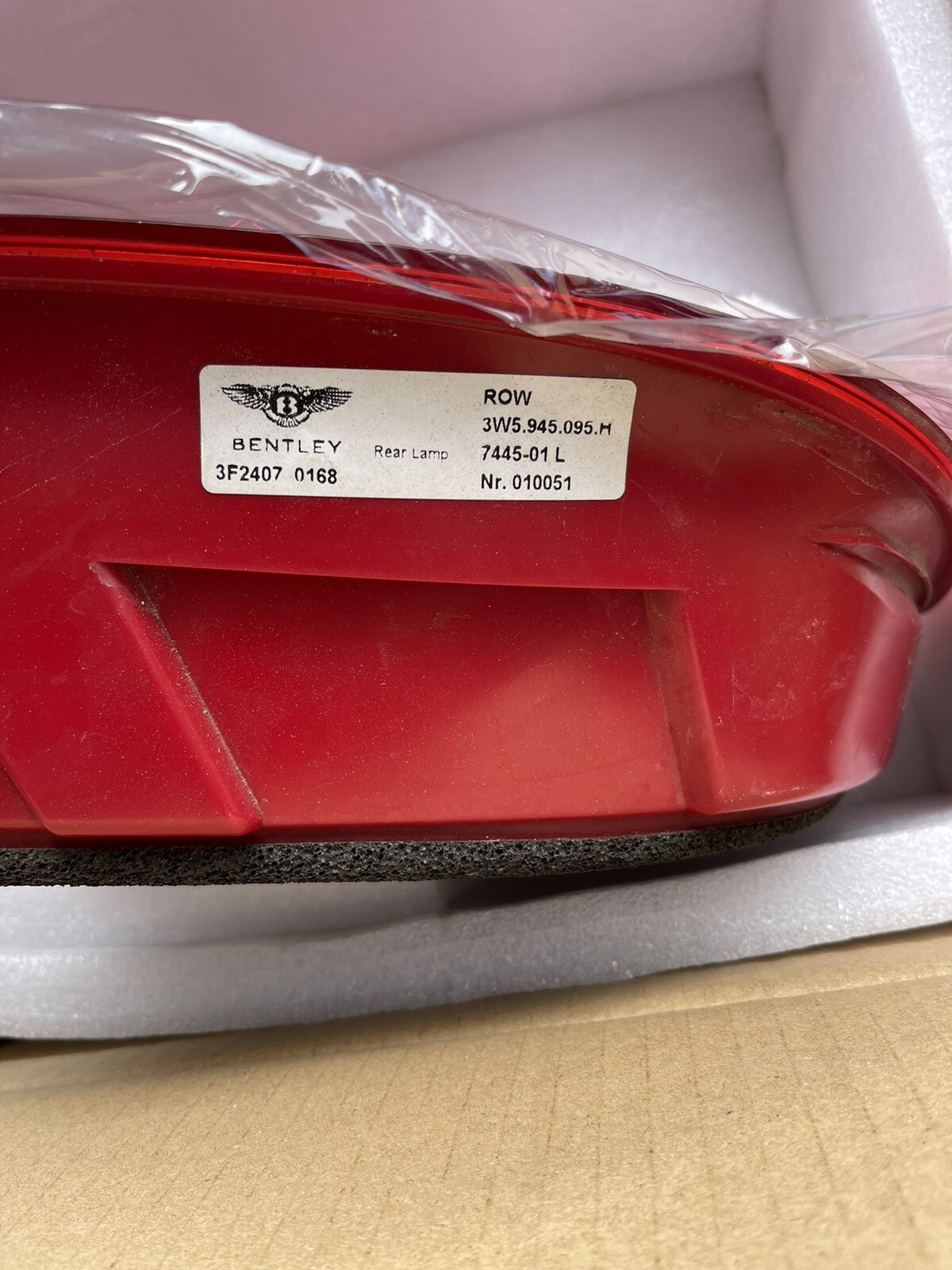 Left Side LED Tail Light Assembly For Bentley Flying Spur 2005-2013 Rear Lamp