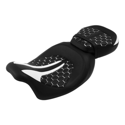 Driver Rider Passenger 2-Up Pillion Seat Fit For Harley Road Electra Glide 09-23