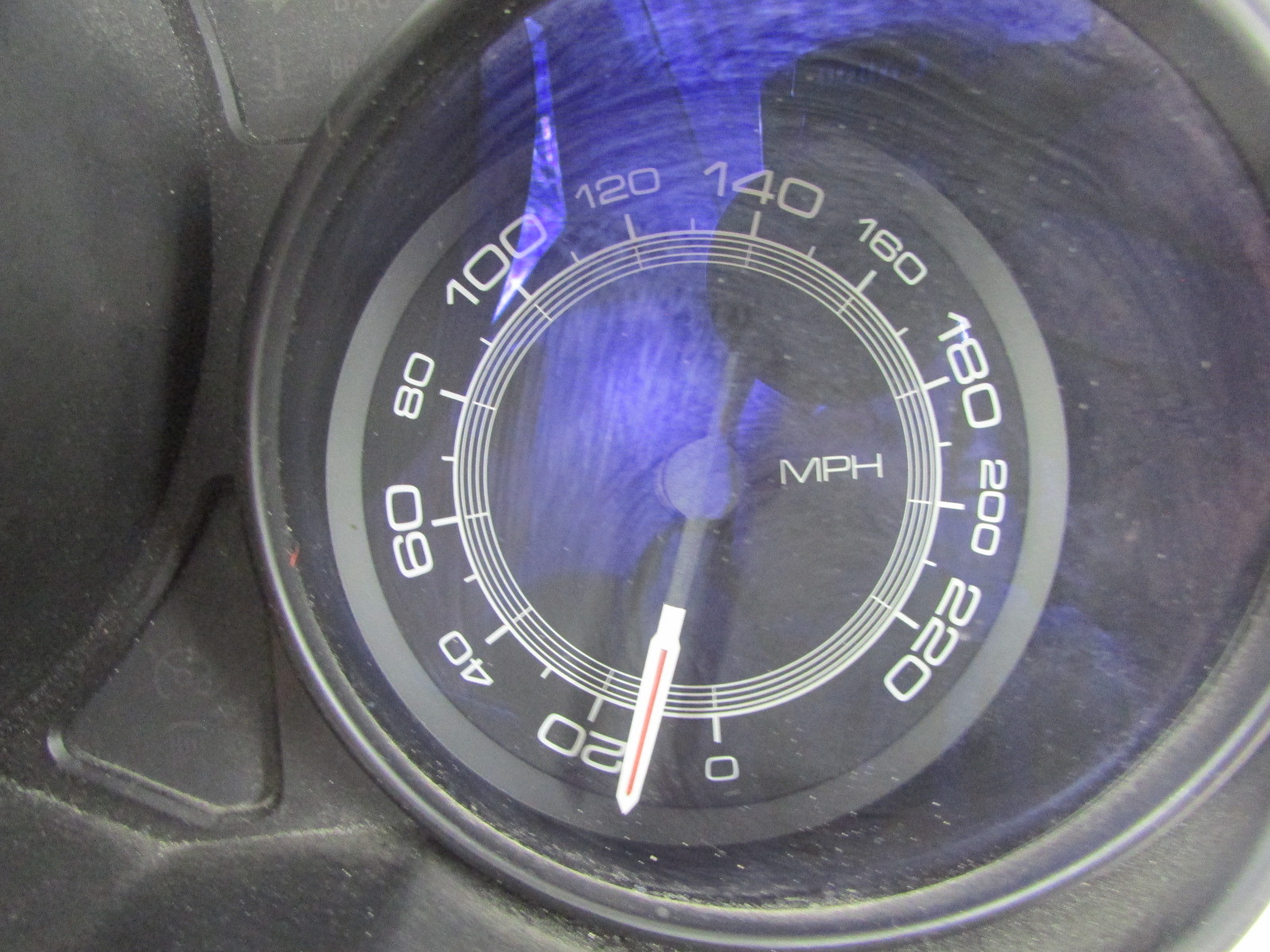 Ferrari California, Speedometer Head Cluster, Red Face, Used, P/N 252501