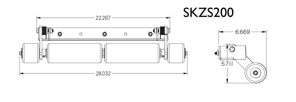 KIT DE RAYAS DE RODILLOS AARIENS APEX 52 PULGADAS Y 60 PULGADAS PARA CORTACÉSPED DE GIRO CERO Foto 2 de 4