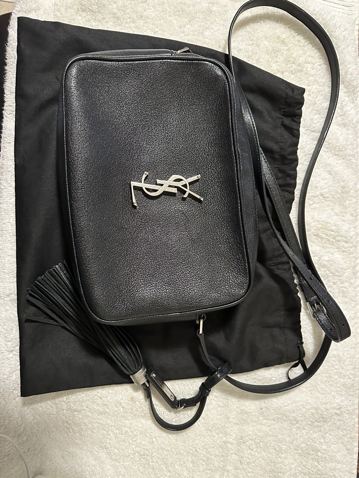SAINT LAURENT Ysl Borsa per fotocamera con sacchetto per polvere