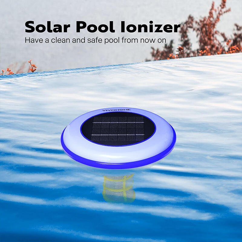Solar Pool Ionizer ChlorineFree Sun Shock & Water Purifier Up to