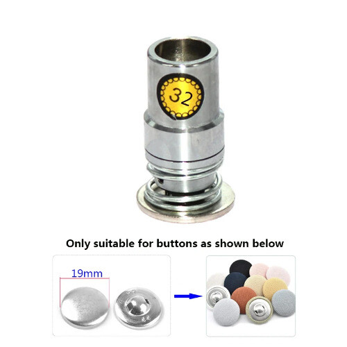 Round Fabric Aluminum Covered Cloth Button Press Die Assembly Tool Mold - Picture 22 of 27