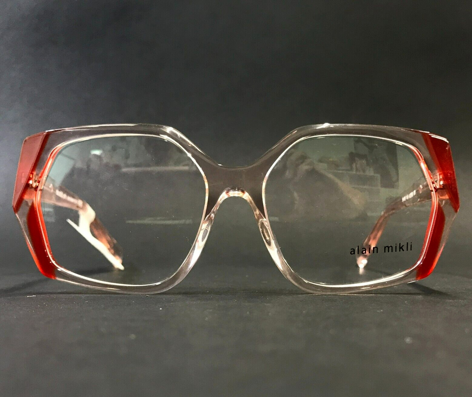 Alain Mikli Eyeglasses Frames A03159 006 Transparent Pink Burgundy 54-16-145