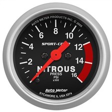 Autometer 3374 Sport Comp Nitrous Pressure Gauge 2 116 0-1600 Psi Stepper Motor Autometer 3374 Sport Comp Nitrous Pressure Gauge 2 116 0-1600 Psi Stepper Motor