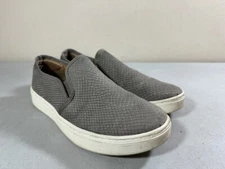 Sofft women's taupe leather snake skin print slip on Somers sneakers size 8