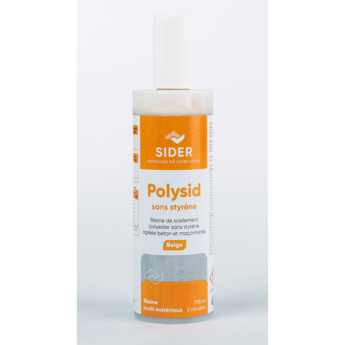 Résine de scellement sans styrène beige Polysid 170 ml pour installer vos stores - 2