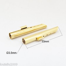 10pcs Gold Copper Audio BFA Z-Type 4mm Banana Plug Speaker Cable Connector