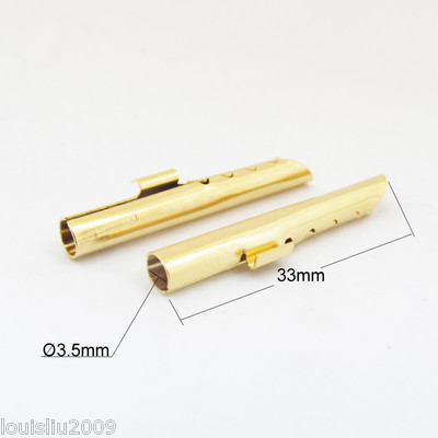 10pcs Gold Copper Audio BFA Z-Type 4mm Banana Plug Speaker Cable Connector