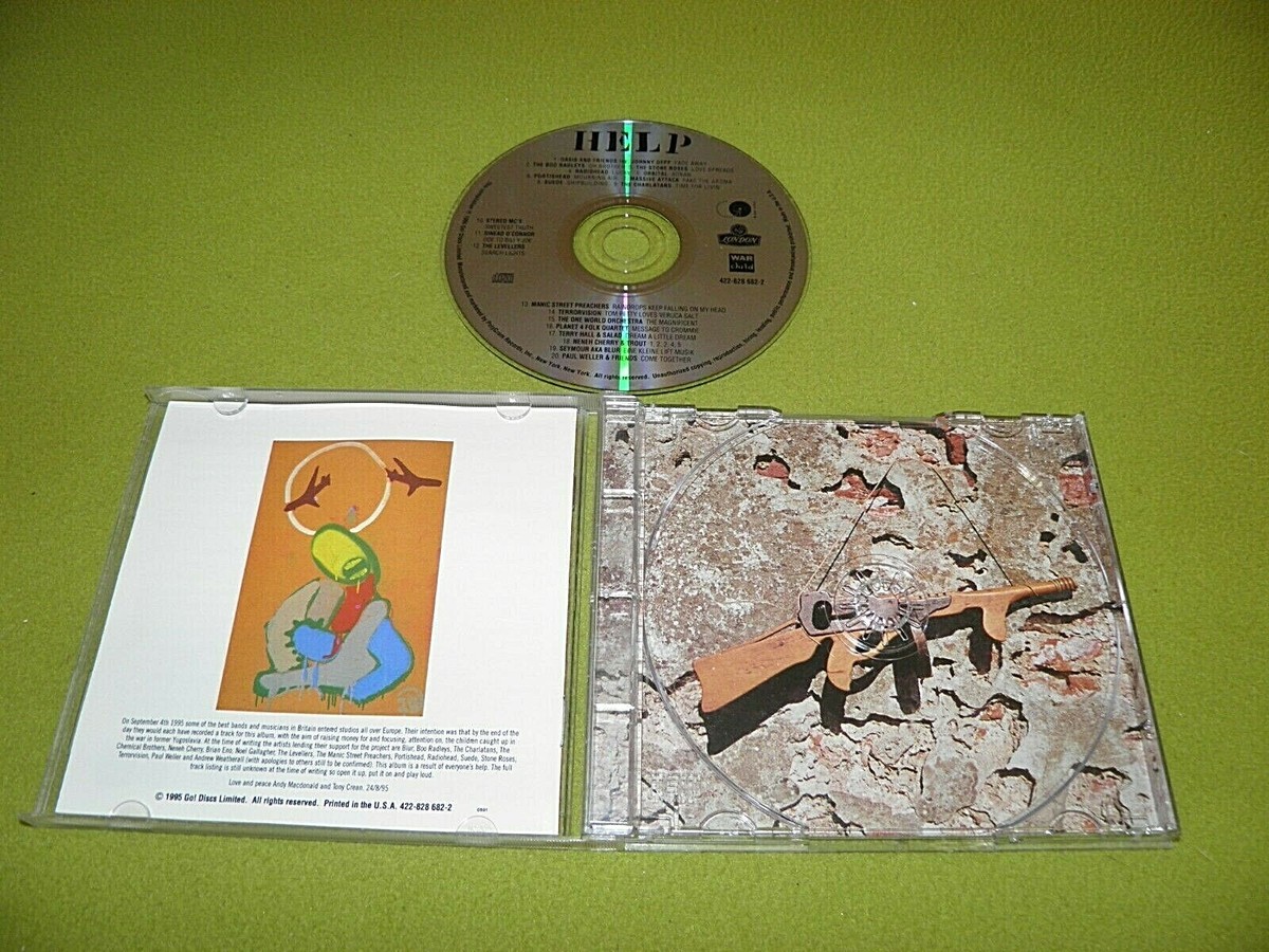 LP◎VA / Help【Oasis Stone Roses Radiohead HELP - Warchild Various 2LP ORIG 1st Press UK 1995 Oasis