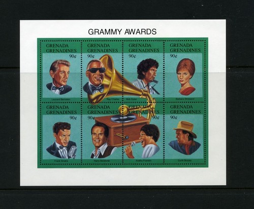 Grenada Gren MNH 1501 M/S 8 Grammy Award Entertainers ND154 - 第 1/1 張圖片