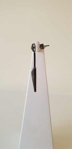 PENDIENTES GRANDES SIF JAKOBS PECETTO NEGRO ZIRCONIO - Imagen 11 de 12