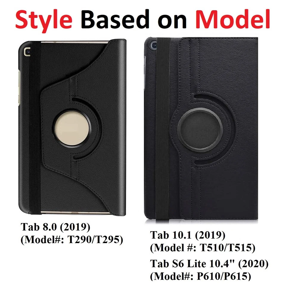 Rotating Case For Samsung Galaxy Tab  S10 S9 S8 S7 S6 S3 S2 A 10.1 A7 Lite A8 A9 - Image 2 of 4