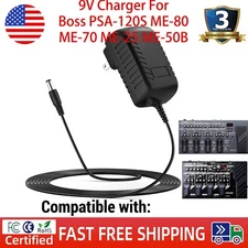 9V Charger For Boss PSA-120S ME-80 ME-70 ME-25 ME-50B