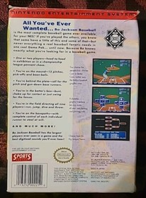 Bo Jackson Baseball (Nintendo Entertainment System NES, 1991) In Original Box 